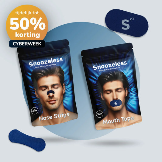 Deep Sleep Duo - Mondtape & Neusstrips - Blauw